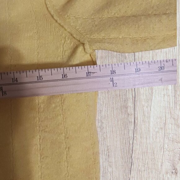 Free People Womens Knit Top size petite small yellow color - Picture 7 of 11